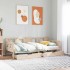 Sofá cama con cajones madera maciza de pino 80x200