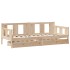 Sofá cama con cajones madera maciza de pino 80x200