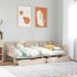 Sofá cama con cajones madera maciza de pino 90x190