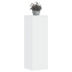 Soportes de plantas 2 uds madera ingeniería blanco 33x33x100 cm