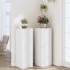 Soportes de plantas 2 uds madera ingeniería blanco 33x33x100