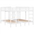 Litera triple madera maciza de pino blanca 200x200/80x200