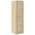 Armario botiquín madera de ingeniería negro 40x41x144,5