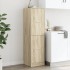 Armario botiquín madera de ingeniería negro 40x41x144,5