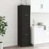 Armario botiquín madera de ingeniería negro 40x41x174,5