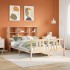 Cama con estantería sin colchón madera maciza de pino