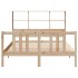 Cama con estantería sin colchón madera maciza de pino