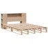 Cama con estantería sin colchón madera maciza 120x200