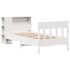 Cama con estantería sin colchón madera maciza de pino 90x190