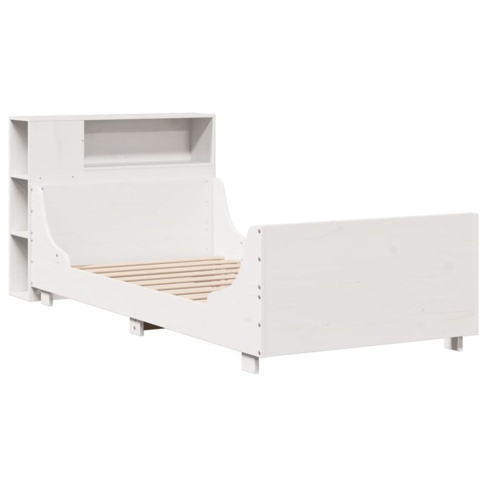 Estructura cama sin colchón madera maciza pino blanca