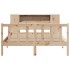Cama con estantería sin colchón madera maciza de pino