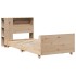 Estructura de cama sin colchón madera maciza de pino 100x200