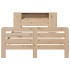 Estructura de cama sin colchón madera maciza de pino 120x190