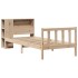 Cama con estantería sin colchón madera maciza de pino 75x190