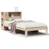 Cama con estantería sin colchón madera maciza de pino 90x200