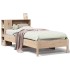 Cama con estantería sin colchón madera maciza de pino 75x190