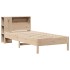 Cama con estantería sin colchón madera maciza de pino 75x190