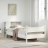 Estructura cama sin colchón madera maciza pino blanca