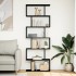 Librería divisora 6 niveles madera ingeniería negra