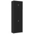 Aparador alto madera de ingeniería negro 80x42,5x249