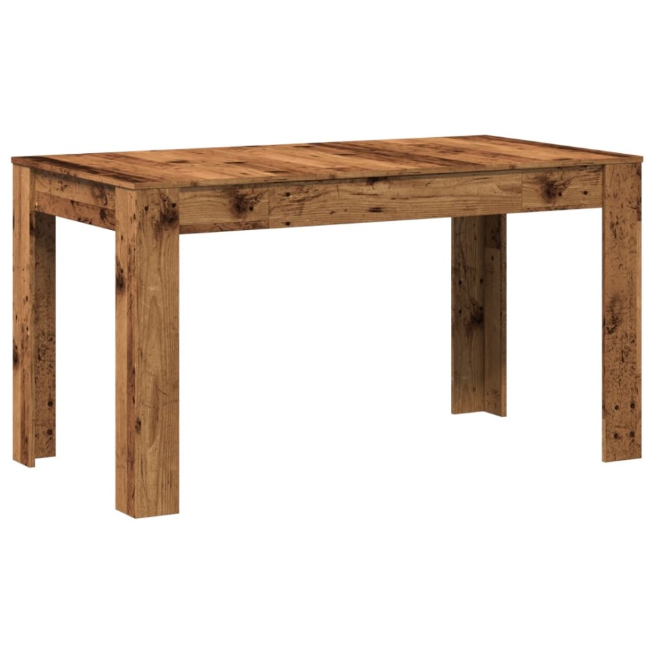 Mesa de comedor madera ingeniería envejecida 140x74,5x76