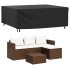 Cubiertas muebles jardín 2 uds impermeable 420D 200x160x70
