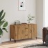 Aparador de madera de ingeniería roble artisan 100x36x60