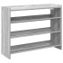 Mueble zapatero madera contrachapada gris sonoma 80x25x62
