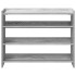 Mueble zapatero madera contrachapada gris sonoma 80x25x62