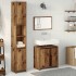 Juego de muebles de baño 3 piezas madera ingeniería