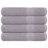 Toallas de sauna 4 uds 100% algodón gris 80x200 cm 360