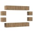 Mueble para TV de pared madera contrachapada artesanal 8