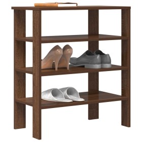 Mueble zapatero madera de ingeniería marrón roble 61x32x70