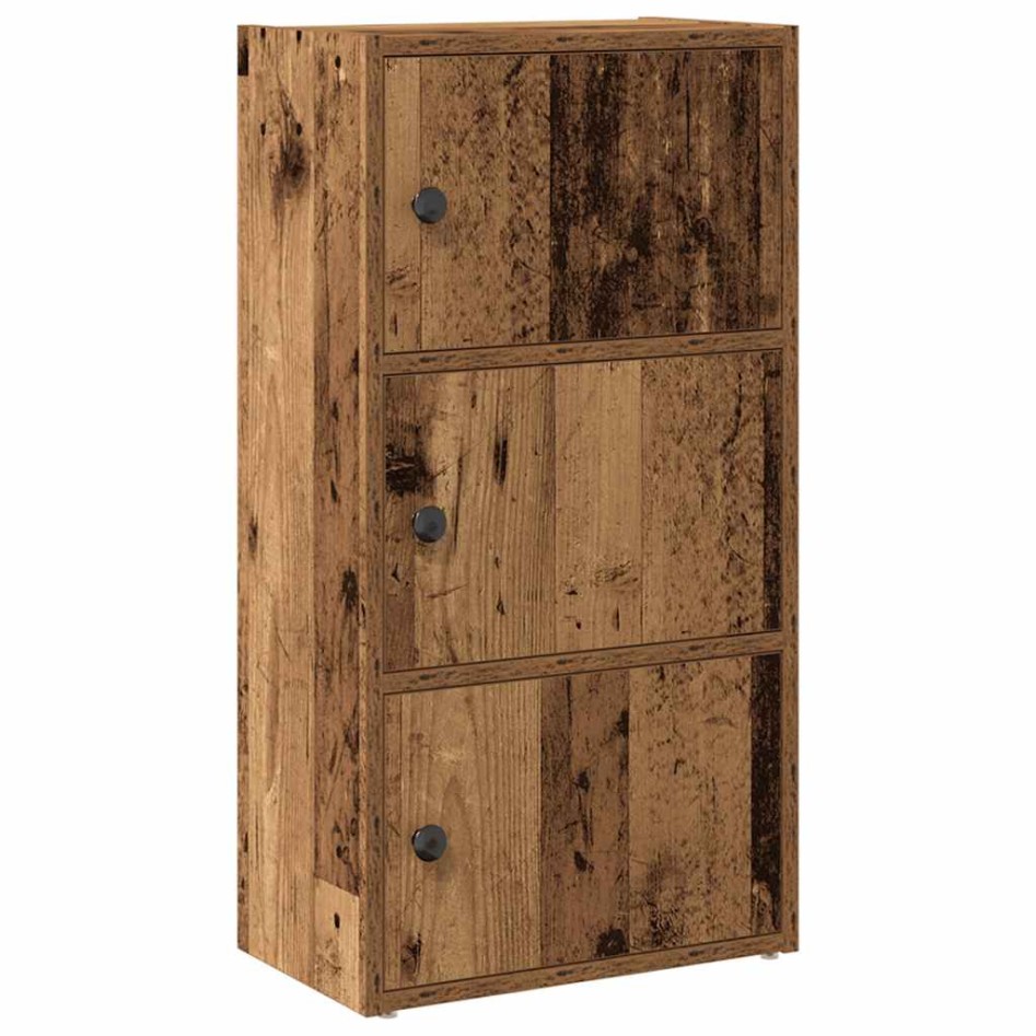 Estantería madera de ingeniería color envejecido 40x24x77