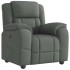 Sillón reclinable de tela gris