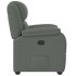 Sillón reclinable de tela gris
