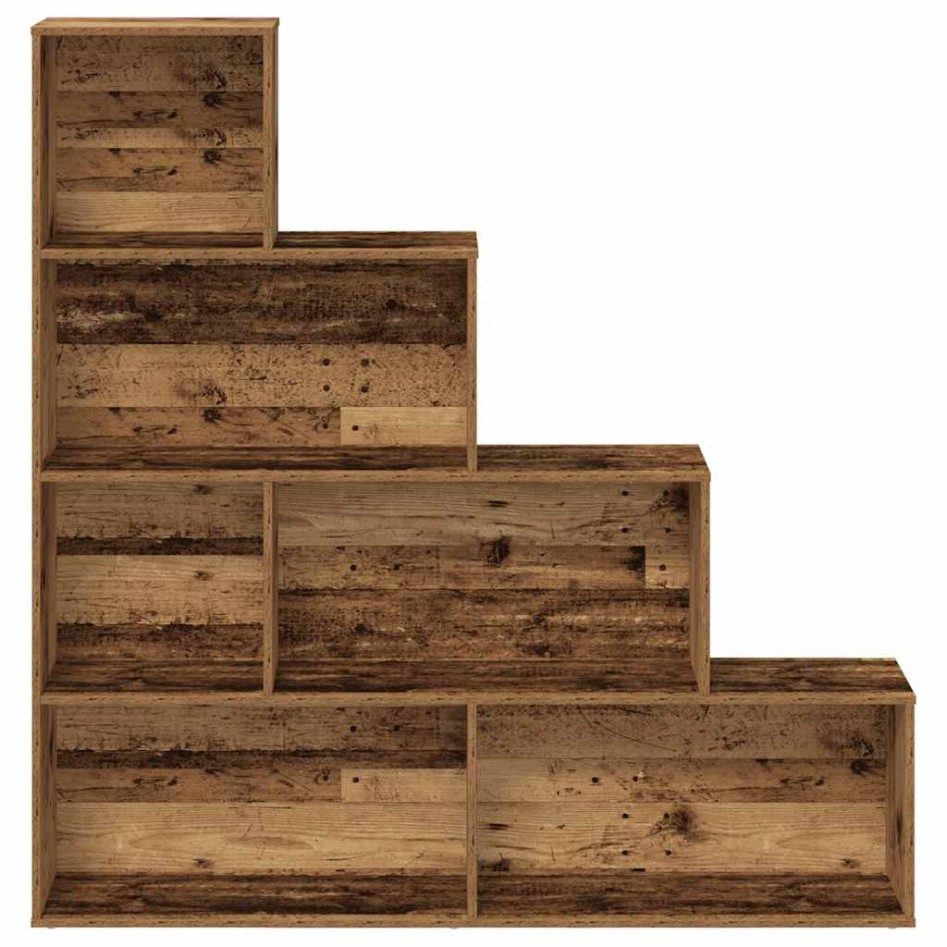 Estantería madera de ingeniería madera envejecida 157x24x160