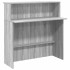Mostrador de recepción sonoma gris 100x50x103,5