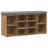 Banco zapatero madera de ingeniería roble artesanal