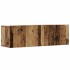Conjunto de mueble de TV 8 piezas montado la pared madera