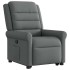 Sillón reclinable elevable de tela gris