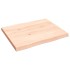 Tablero de mesa madera maciza borde natural 60x50x(2-4)