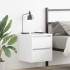Mesilla de noche de pared blanca 38x34x40