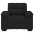 Sillón de tela negro 60