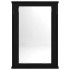 Armario con espejo para baño de madera roble negro 42x12x60
