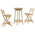 Conjunto de bar para exterior de 3 piezas plegable de