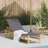 Tumbona con cojines 55x199x30 cm