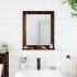 Espejo de baño con estante madera de ingeniería roble