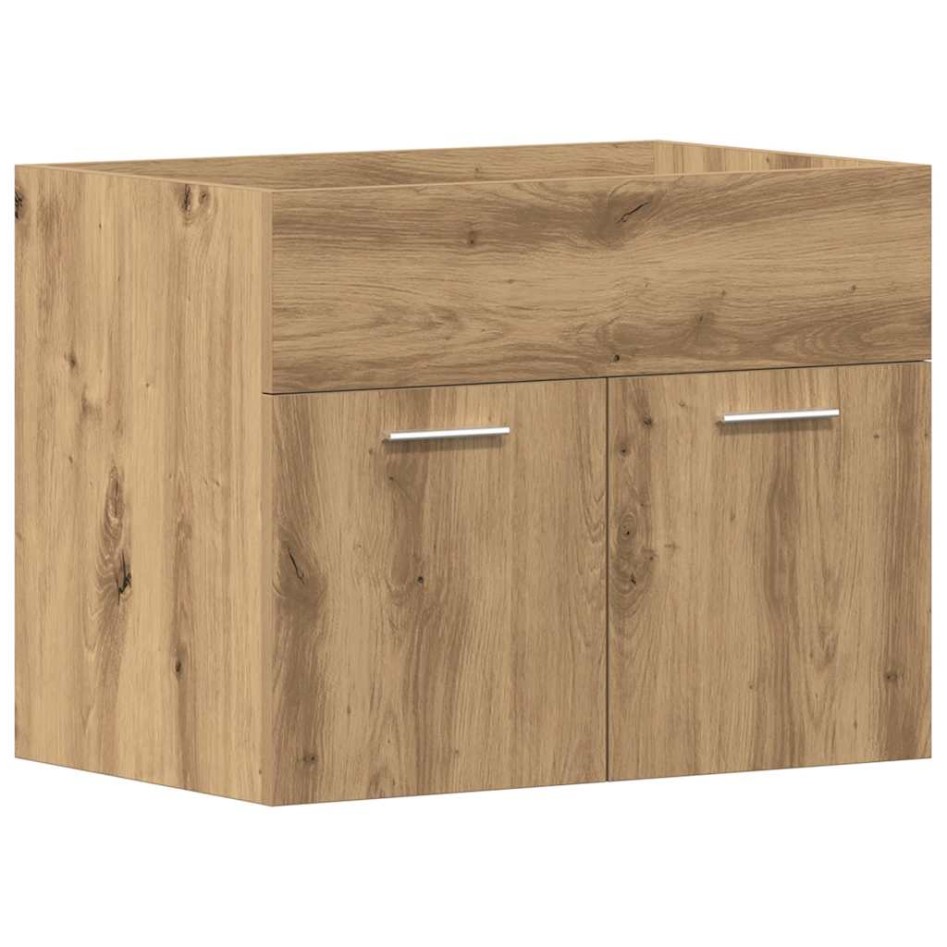 Mueble de lavabo de baño madera roble artisan 60x38,5x46