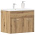 Mueble de lavabo de baño madera roble artisan 60x38,5x46